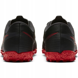 Calzado de fútbol Nike Mercurial Vapor 13 Academy Tf Junior AT8145 060 negro, rojo negro 5