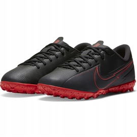 Calzado de fútbol Nike Mercurial Vapor 13 Academy Tf Junior AT8145 060 negro, rojo negro 4
