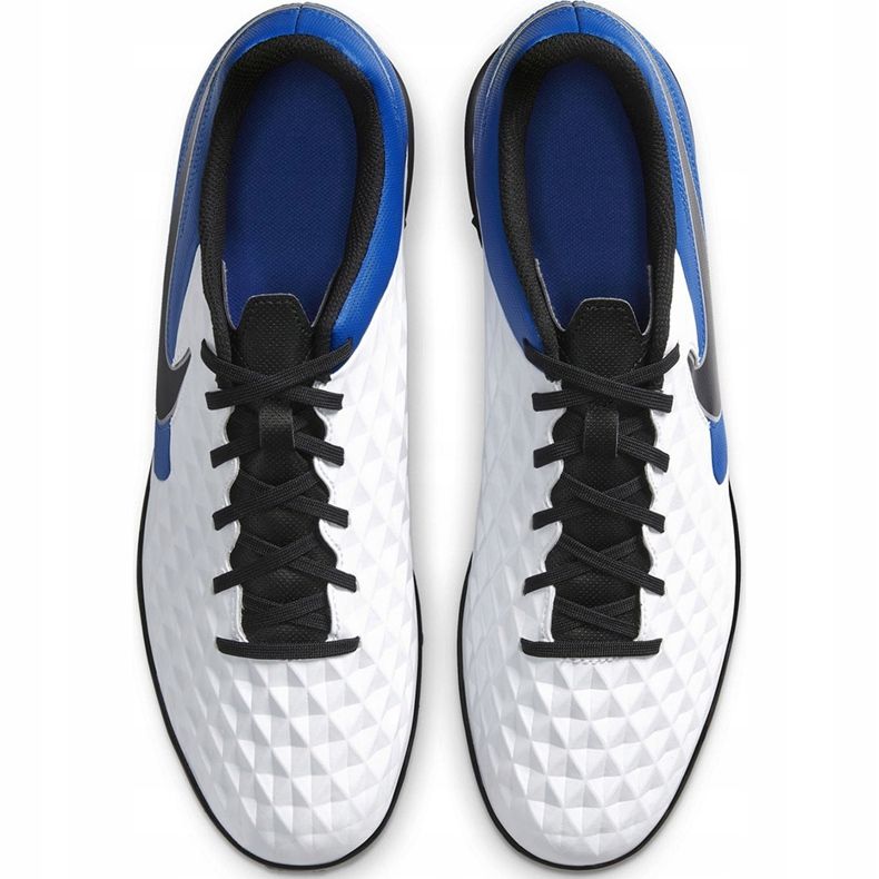 Botas de fútbol Nike Tiempo Legend 8 Club Tf AT6109 104 blanco, azul, negro blanco 1