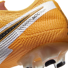Calzado de fútbol Nike Mercurial Vapor 13 Elite Fg AQ4176 801 amarillo, negro, blanco amarillo 7