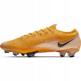 Calzado de fútbol Nike Mercurial Vapor 13 Elite Fg AQ4176 801 amarillo, negro, blanco amarillo 3