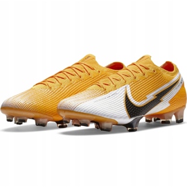 Calzado de fútbol Nike Mercurial Vapor 13 Elite Fg AQ4176 801 amarillo, negro, blanco amarillo 4