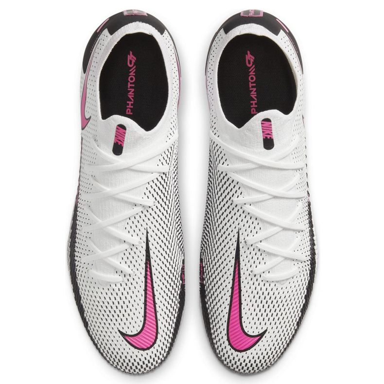 Calzado de fútbol Nike Phantom Gt Pro Fg CK8451 160 blanco, negro, rosa blanco 1