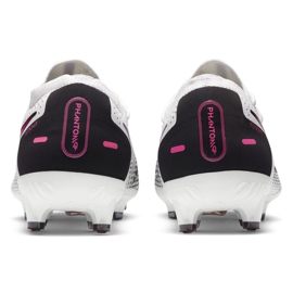 Calzado de fútbol Nike Phantom Gt Pro Fg CK8451 160 blanco, negro, rosa blanco 5