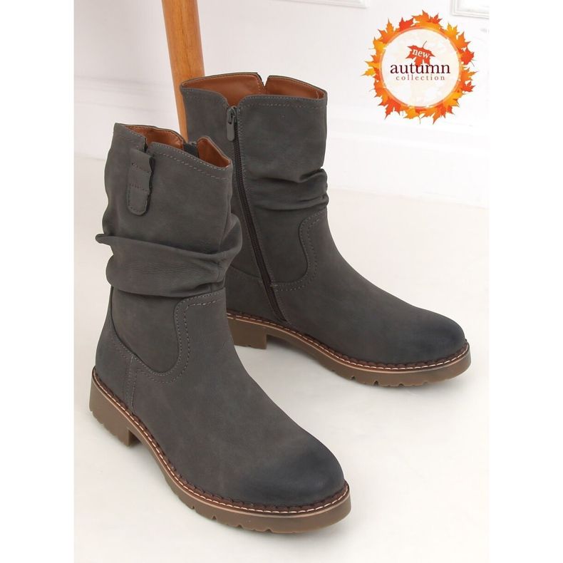 Gris Botas grises para mujer 6981 Gris 1