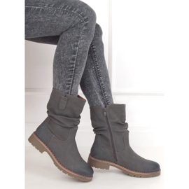 Gris Botas grises para mujer 6981 Gris 3