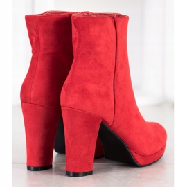 Seastar Botas con tacones altos rojo 2