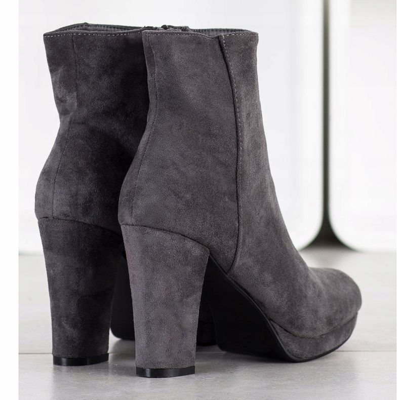 Seastar Botas con tacones altos gris 1