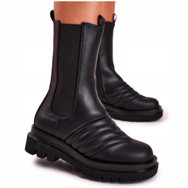 Joia Botas altas de mujer Jodhpur botas Massive Platform Black Evelina negro 5