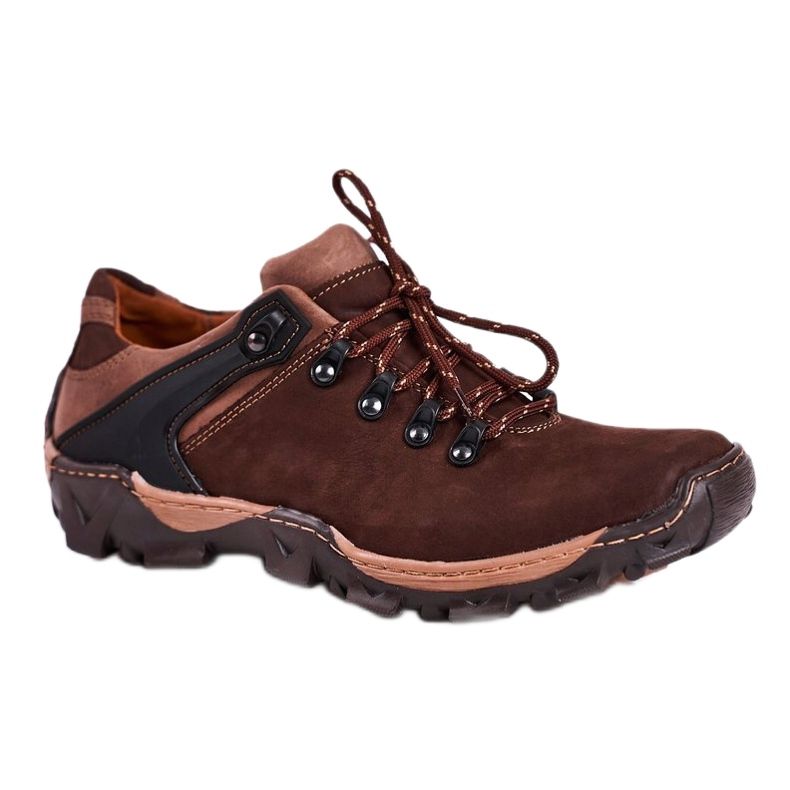 Bednarek Polish Shoes Zapatos de trekking de cuero marrón para hombre Bednarek 1