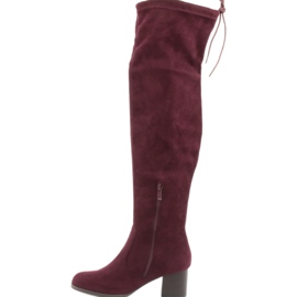 M.Daszyński Botas granate por encima de la rodilla rojo 3