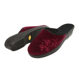 Pantuflas befado velour 219D427 pantuflas burdeos negro rojo multicolor 3 Pantuflas befado velour 219D427 pantuflas burdeos negro rojo multicolor 3
