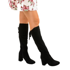 Botines negros con eco-ante Shimmerfog 1