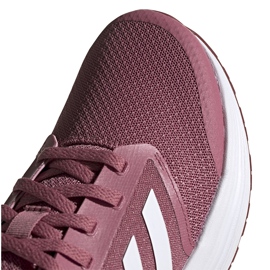 Zapatillas de mujer adidas Galaxy 5 burgundy FW6124 blanco rojo 2