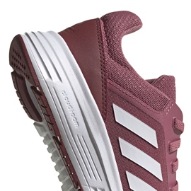 Zapatillas de mujer adidas Galaxy 5 burgundy FW6124 blanco rojo 3