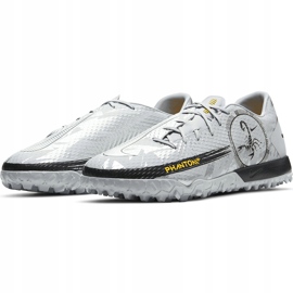 Zapatillas de fútbol Nike Phantom Gt Scorpion Academy Tf DA2262 001 plata plata 3