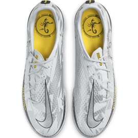 Zapatillas de fútbol Nike Phantom Gt Scorpion Academy Tf DA2262 001 plata plata 1