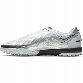 Zapatillas de fútbol Nike Phantom Gt Scorpion Academy Tf DA2262 001 plata plata 2