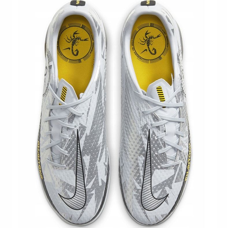 Zapatillas de fútbol Nike Phantom Gt Scorpion Academy Ic DA2265 001 plata plata 1