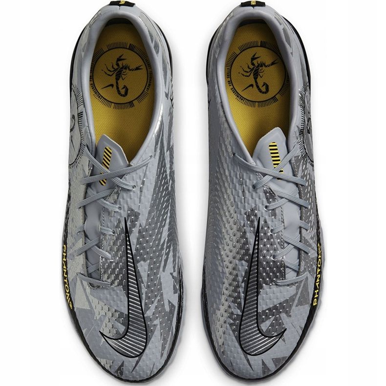 Zapatillas de fútbol Nike Phantom Gt Scorpion Academy Dynamic Fit Tf DA2263 001 plata plata 1
