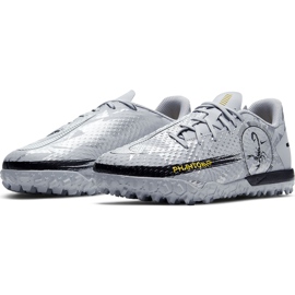 Zapatillas de fútbol Nike Phantom Gt Scorpion Academy Tf Junior DA2282 001 plata plata 3