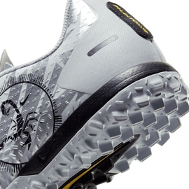 Zapatillas de fútbol Nike Phantom Gt Scorpion Academy Tf Junior DA2282 001 plata plata 6