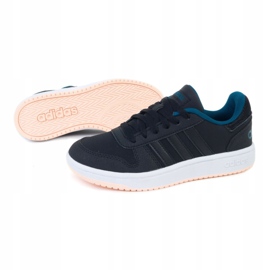Zapatillas Adidas Hoops 2.0 K EE6718 negro verde 1 Zapatillas Adidas Hoops 2.0 K EE6718 negro verde 1