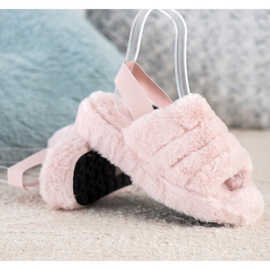 Seastar Zapatillas cálidas con piel rosado 3