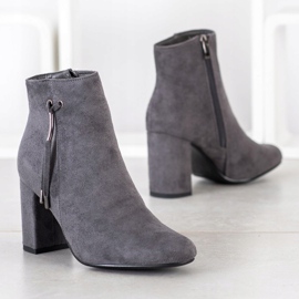 Goodin Botas grises con flecos 2