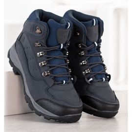 SHELOVET Zapatos de trekking azul marino 2