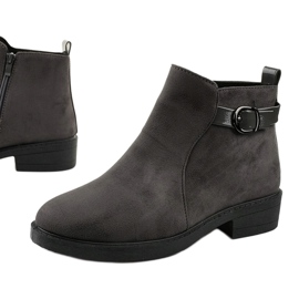 Botas planas de ante grises de Neriris 1