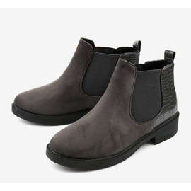 Botas planas en ante grises de Herkrana 2