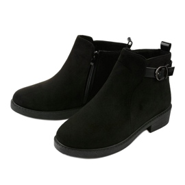 Botas planas de ante negras de Neriris negro 2
