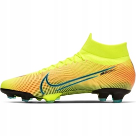 Zapatillas de fútbol Nike Mercurial Superfly 7 Pro Mds Fg BQ5483 703 blanco, negro, rosa amarillo 2
