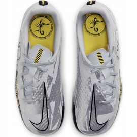 Zapatillas de fútbol Nike Phantom Gt Academy Scorpion FG / MG Junior DB7631 001 blanco 1