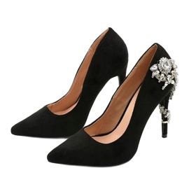 Tacones negros clásicos con circonita cúbica Dreamllerr 2 Tacones negros clásicos con circonita cúbica Dreamllerr 2