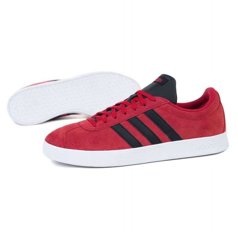 Adidas Vl Court 2.0 M EG3963 negro rojo 1