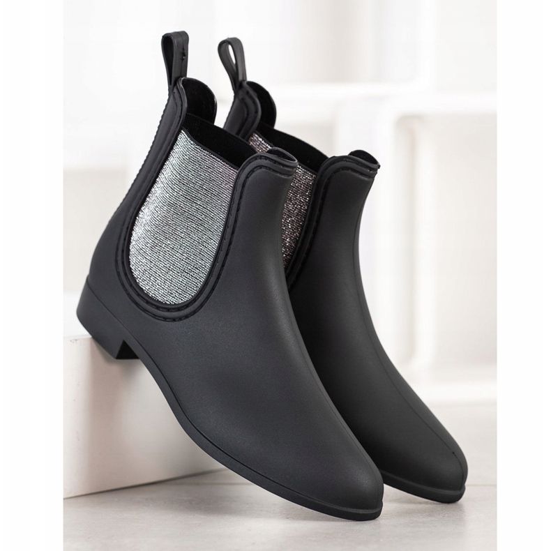 SHELOVET Chanclos con estilo negro 1 SHELOVET Chanclos con estilo negro 1