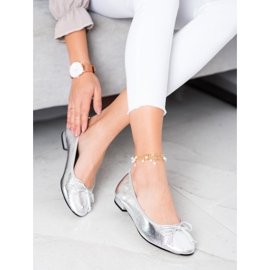 Goodin Bailarina elegante con un lazo plata 2 Goodin Bailarina elegante con un lazo plata 2