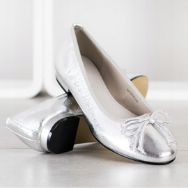 Goodin Bailarina elegante con un lazo plata 4