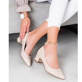 Goodin Bombas en un pilar bajo beige 1
