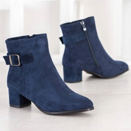 Sabatina Botas azul marino con hebilla 1