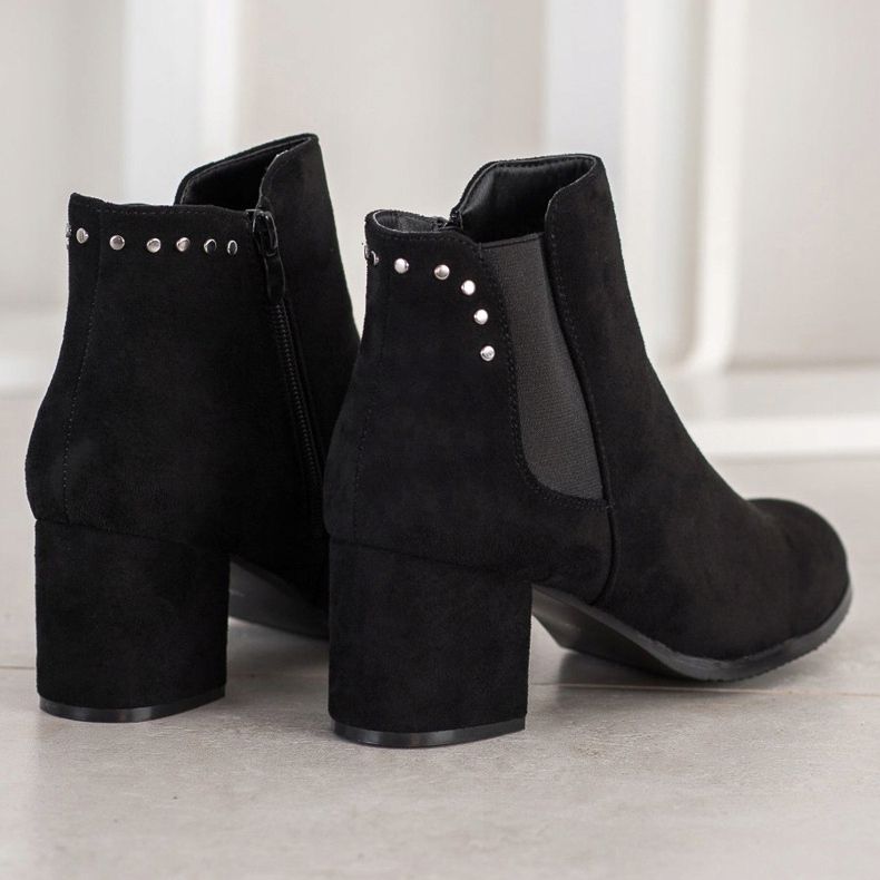 J. Star Botas calientes en tacones altos negro 2