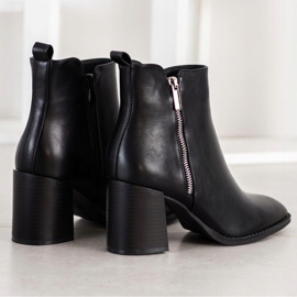 SHELOVET Botas clásicas con cremallera negro 2