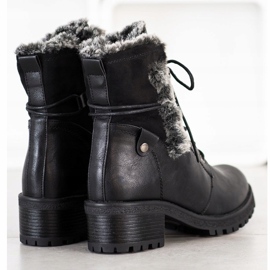 Super Mode Botas negras con piel negro 2