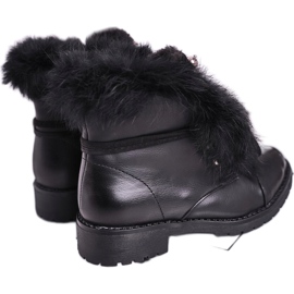 MSMG Botas Infantiles Negras Cálidas Piel CT900A Ella negro 2 MSMG Botas Infantiles Negras Cálidas Piel CT900A Ella negro 2
