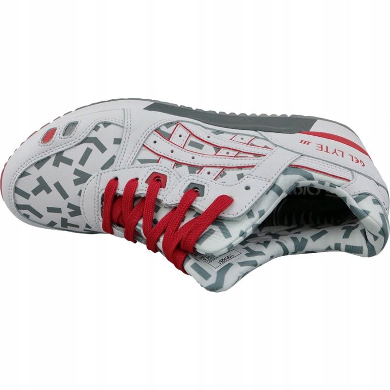 Asics Gel-Lyte III U 1191A251-100 blanco rojo gris 2