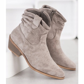 Cm Paris Botas vaqueras de ante beige 1 Cm Paris Botas vaqueras de ante beige 1