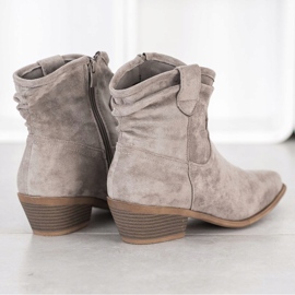 Cm Paris Botas vaqueras de ante beige 3