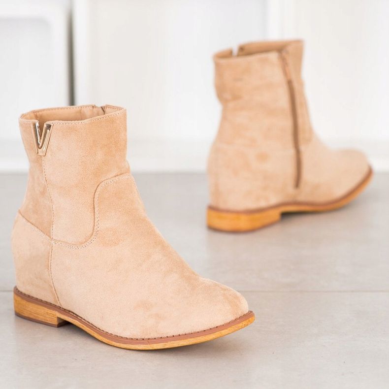 Sergio Todzi Botas de cuña elegantes beige 1 Sergio Todzi Botas de cuña elegantes beige 1